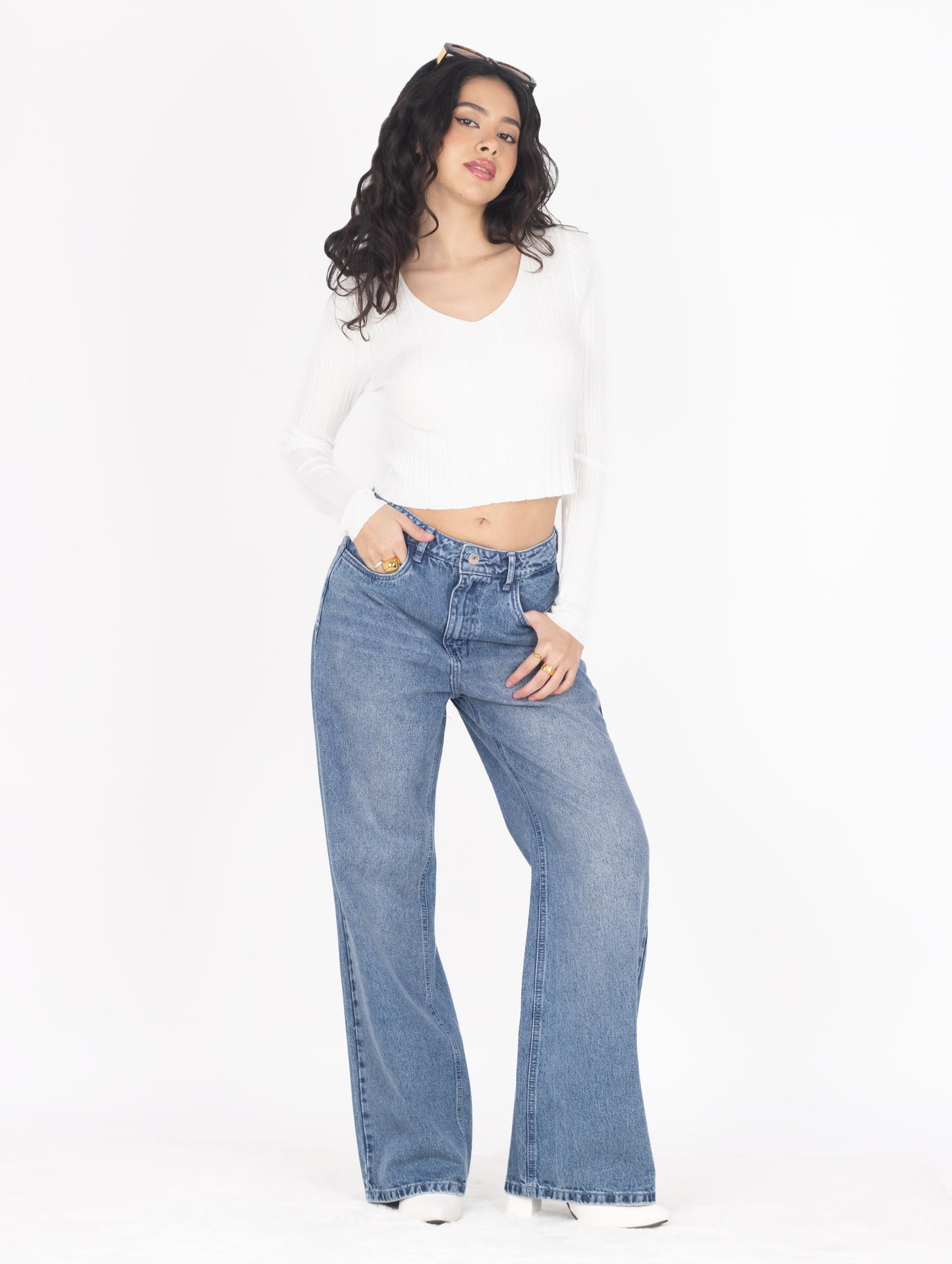 WIDE LEG JEANS